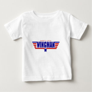 Camiseta De Bebé Pequeño Wingman de Daddys