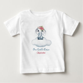 Camiseta de bebé pequeño y lindo elefante