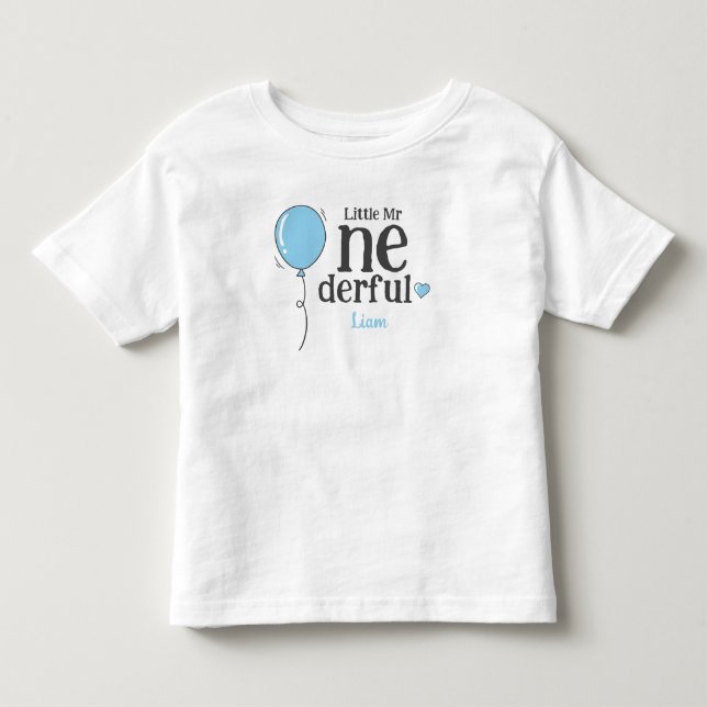 Camiseta De Bebé Pequeño Y Maravilloso Globo De Primer Cumpleaños (Anverso)