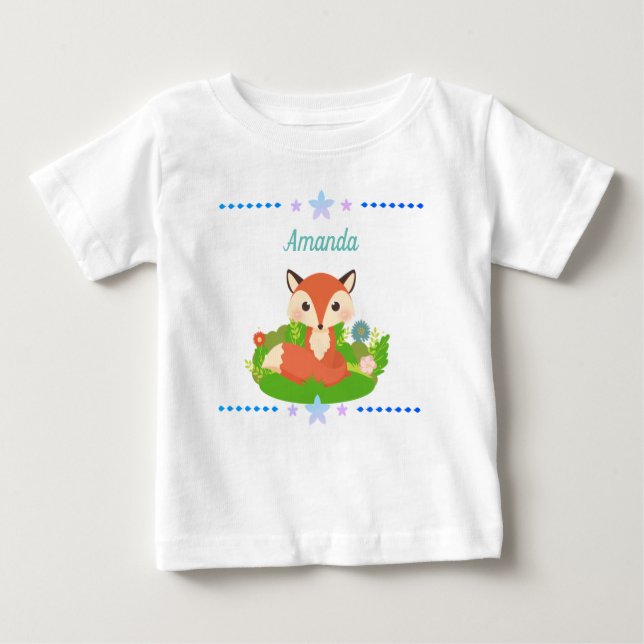Camiseta De Bebé Pequeño zorro (Anverso)