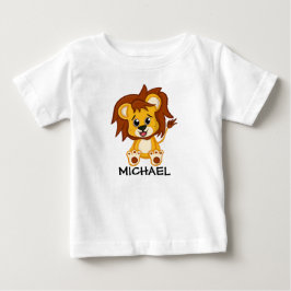 Camiseta De Bebé Pequeños animales de león de Safari de la jungla