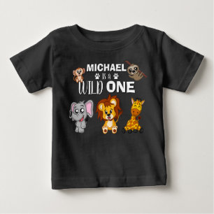 Camiseta De Bebé Pequeños animales salvajes de una jungla Safari p