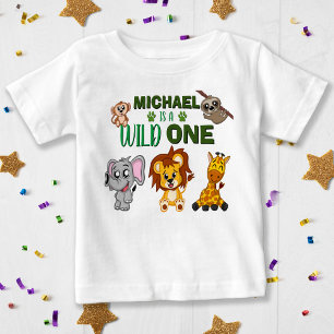 Camiseta De Bebé Pequeños animales salvajes de una jungla Safari p
