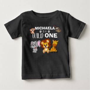 Camiseta De Bebé Pequeños animales salvajes de una jungla Safari p