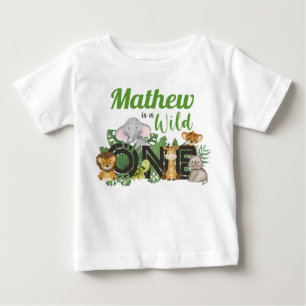 Camiseta De Bebé Pequeños animales salvajes de una jungla Safari pr