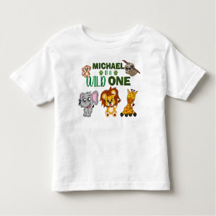 Camiseta De Bebé Pequeños animales salvajes de una jungla Safari pr