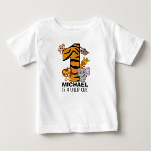 Camiseta De Bebé Pequeños animales salvajes de una selva Safari pr