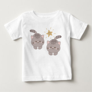 Camiseta De Bebé Pequeños gatitos gemelos