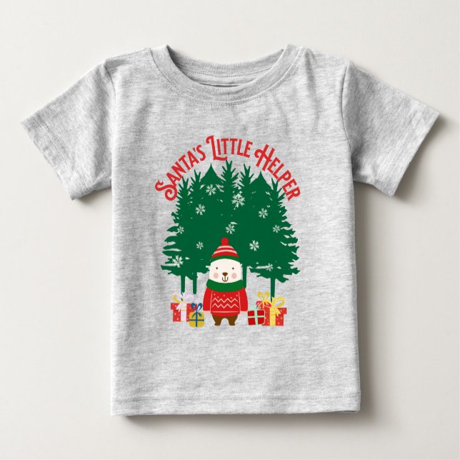 Camiseta De Bebé Pequeños Navidades de Santa Elena (Anverso)
