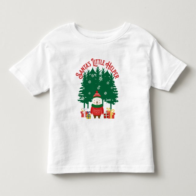 Camiseta De Bebé Pequeños Navidades de Santa Elena (Anverso)