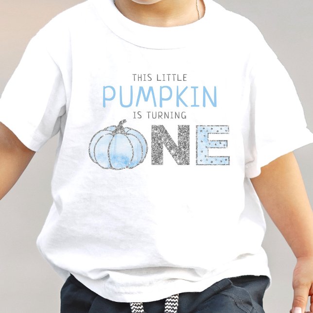 Camiseta De Bebé Pequeños niños de calabaza Primer cumpleaños (Subido por el creador)