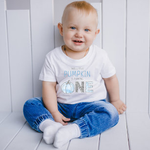 Camiseta De Bebé Pequeños niños de calabaza Primer cumpleaños
