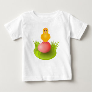 Camiseta De Bebé Pequeños polluelo y huevo amarillos