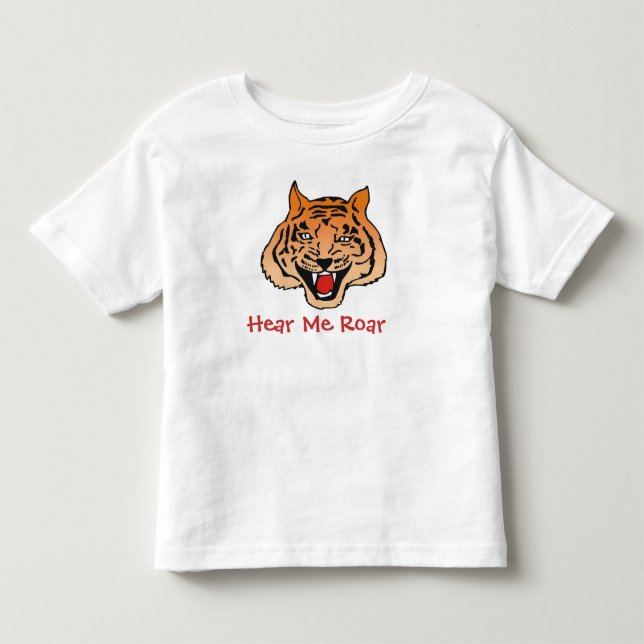 Camiseta De Bebé Pequeños tigres para "Oírme rugir" (Anverso)