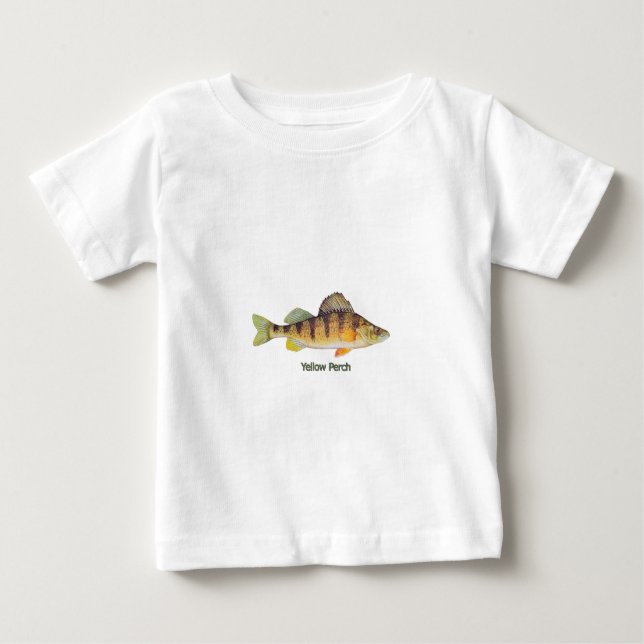 Camiseta De Bebé Perca amarilla (titulada) (Anverso)