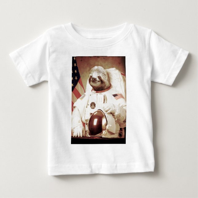 Camiseta De Bebé Pereza del astronauta (Anverso)