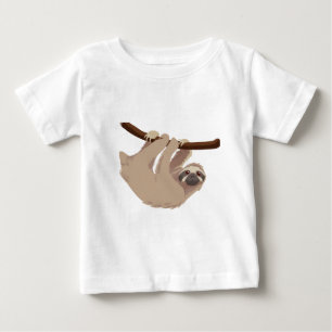 Camiseta De Bebé Pereza tocada con la punta del pie tres