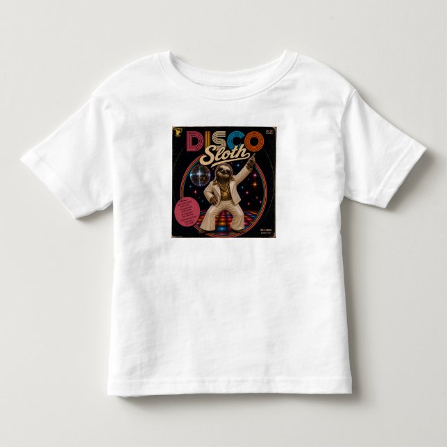 Camiseta De Bebé Perezoso Disco (Anverso)
