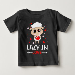 Camiseta De Bebé Perezoso en el amor de ovejas para solteros El día