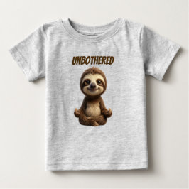 Camiseta De Bebé Perezoso Tranquilo Sin Preocupaciones
