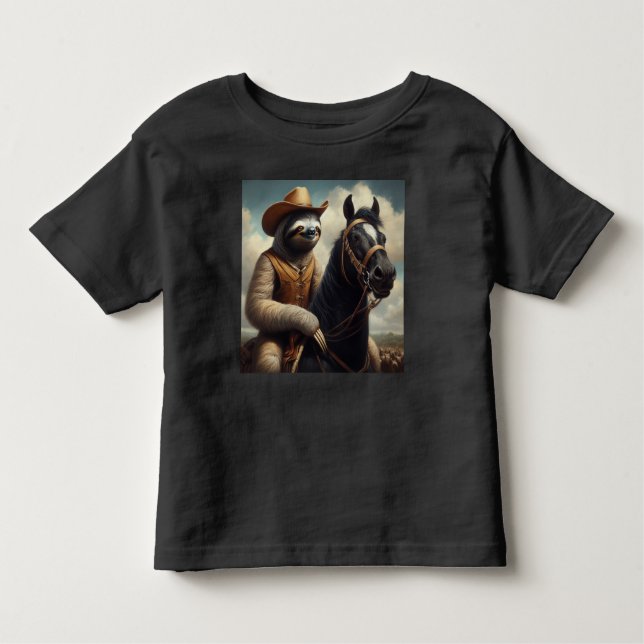 Camiseta De Bebé Perezoso Vaquero (Anverso)