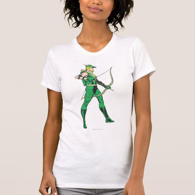 Camiseta De Bebé Perfil de flecha verde (Anverso)