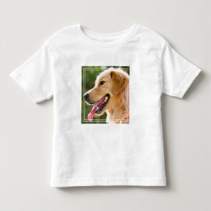 Camiseta De Bebé Perfil de Golden Retriever con lengua de salida
