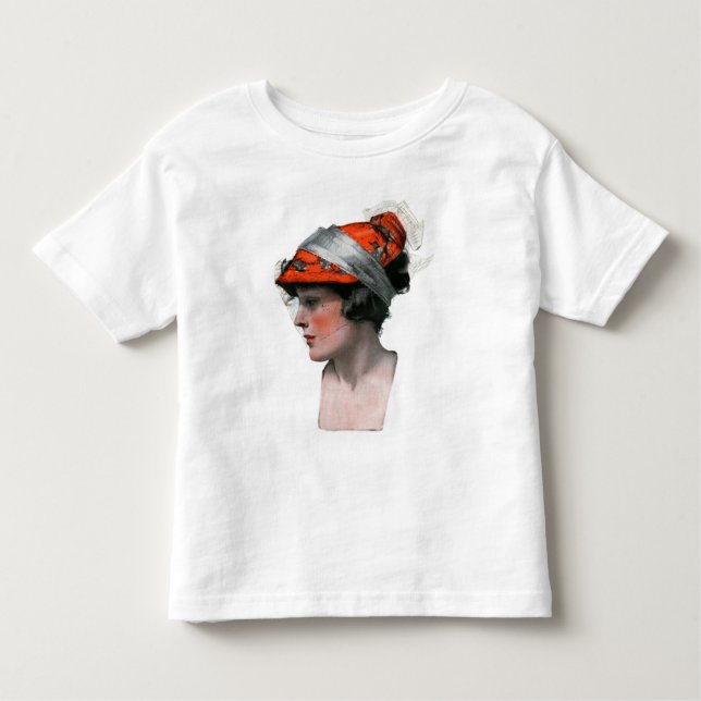 Camiseta De Bebé Perfil de la mujer (Anverso)