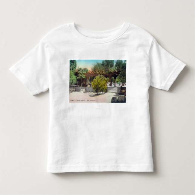 Camiseta De Bebé Pérgola ViewOjai, CA de la escuela de Thacher (Anverso)