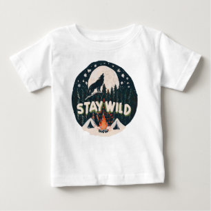 Camiseta De Bebé Permanecer salvaje