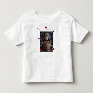 Camiseta De Bebé Perrito Dachshund del Día de San Valentín Corazone