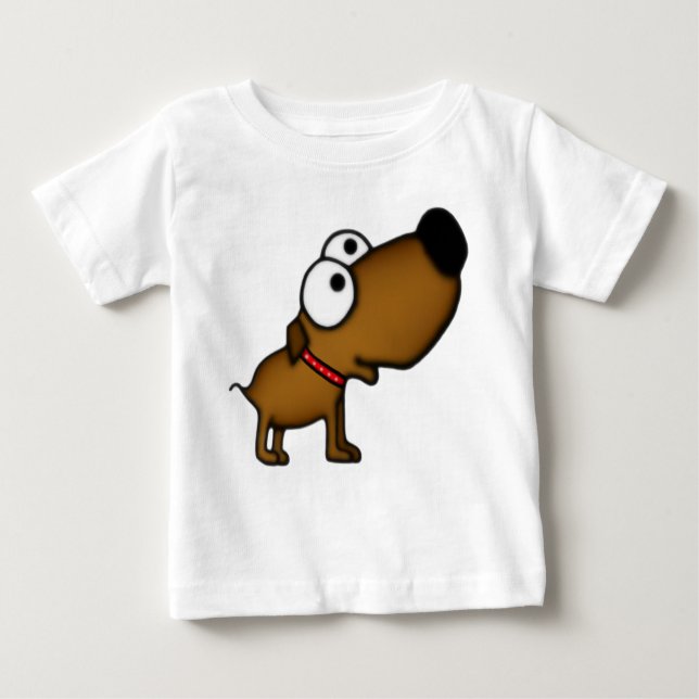Camiseta De Bebé Perrito del dibujo animado (Anverso)
