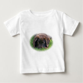 Camiseta De Bebé Perrito del laboratorio del chocolate