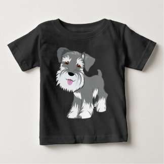 Camiseta De Bebé Perrito del Schnauzer miniatura