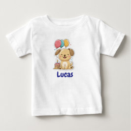 Camiseta De Bebé Perrito Feliz, Niño, Vamos a Pawty, 1er Cumpleaños