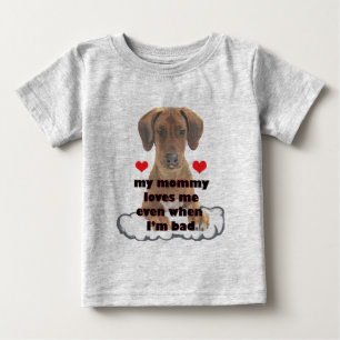 Camiseta De Bebé perrito malo
