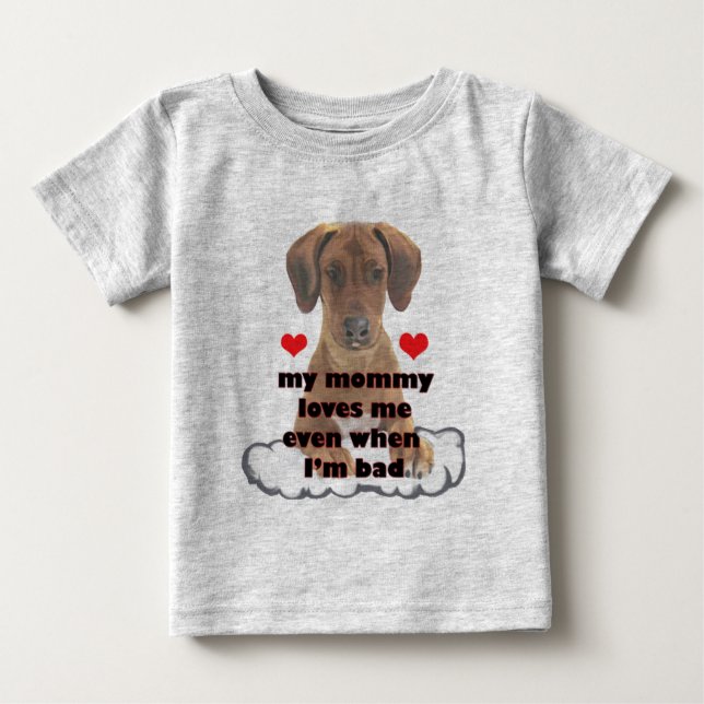 Camiseta De Bebé perrito malo (Anverso)