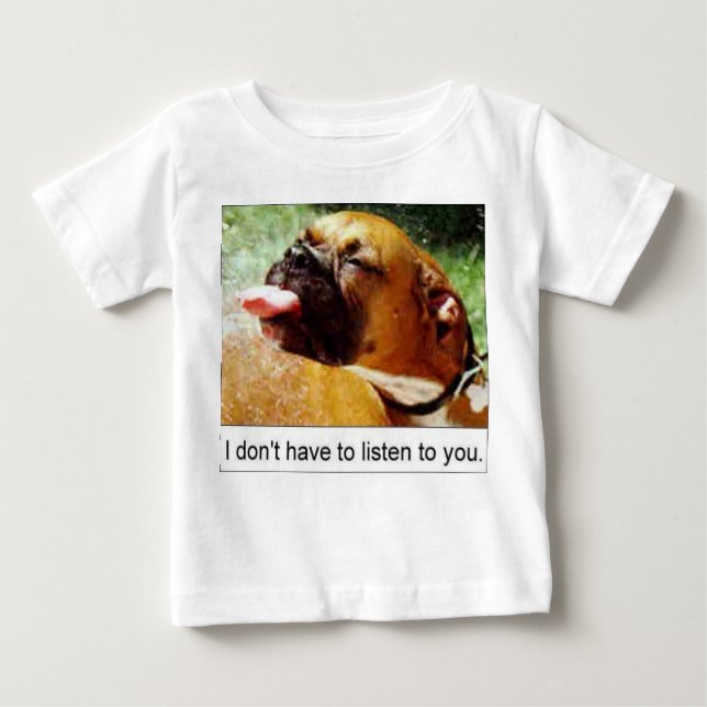 CAMISETA DE BEBÉ PERRO (Anverso)