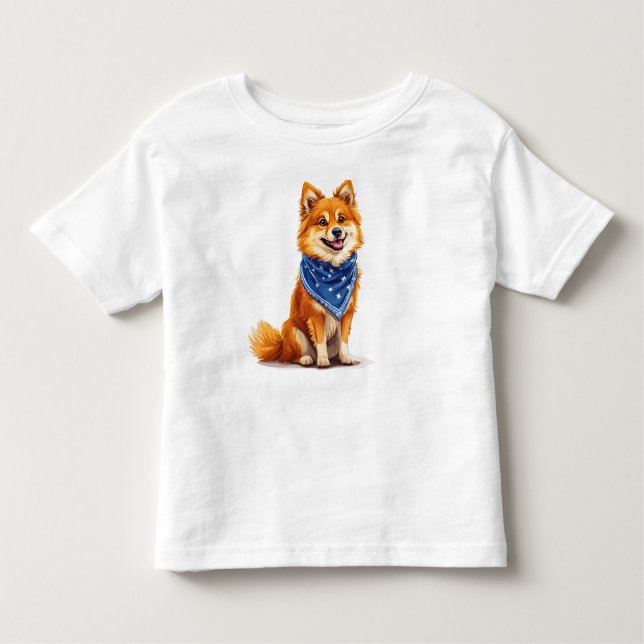 Camiseta De Bebé Perro alegre al estilo personalizado (Anverso)