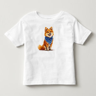 Camiseta De Bebé Perro alegre de estilo cartoon