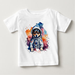Camiseta De Bebé Perro astronauta de animales de compañía
