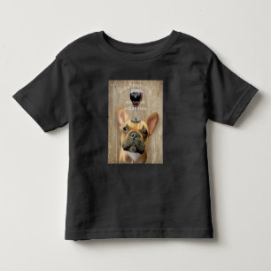 Camiseta De Bebé Perro Au Vin, Bulldog francés