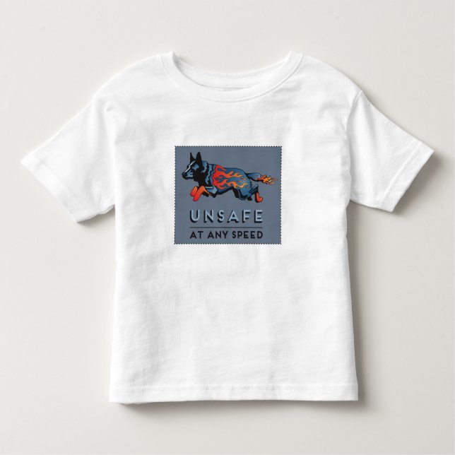 Camiseta De Bebé Perro australiano del ganado - inseguro a (Anverso)