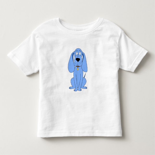 Camiseta De Bebé Perro azul. Perro (Anverso)