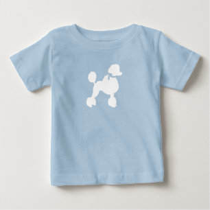 Camiseta De Bebé Perro Baby Shower de perro de carabina azul