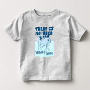 Camiseta De Bebé Perro ballena criatura divertida