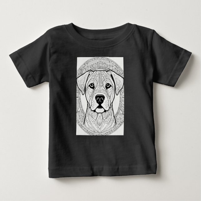 Camiseta De Bebé Perro bebé (Anverso)