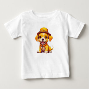 Camiseta De Bebé Perro Bebé de Dibujos Animados Kawaii Suave Cachor