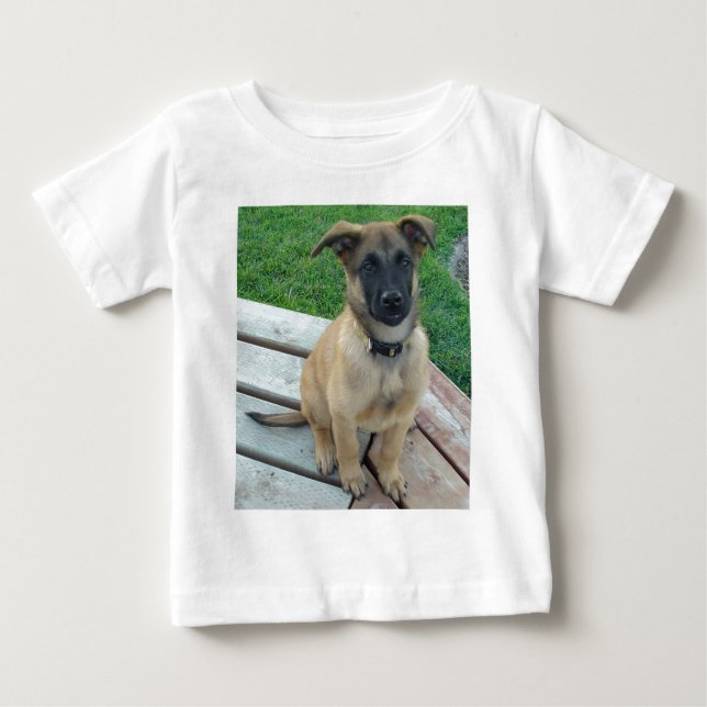 Camiseta De Bebé Perro belga de Malinois del pastor (Anverso)