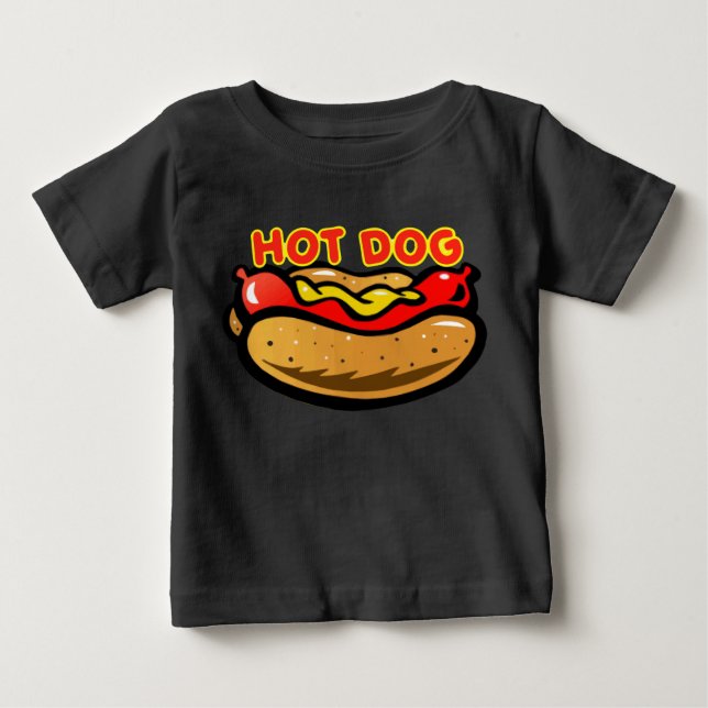Camiseta De Bebé Perro caliente (Anverso)